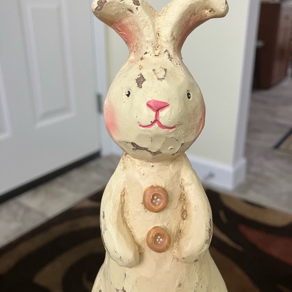 VINTAGE JIM SHORE TALL RABBIT ON EGG ENESCO HEARTWOOD CREEK COLLECTION  c2001 - Picture 12 of 16